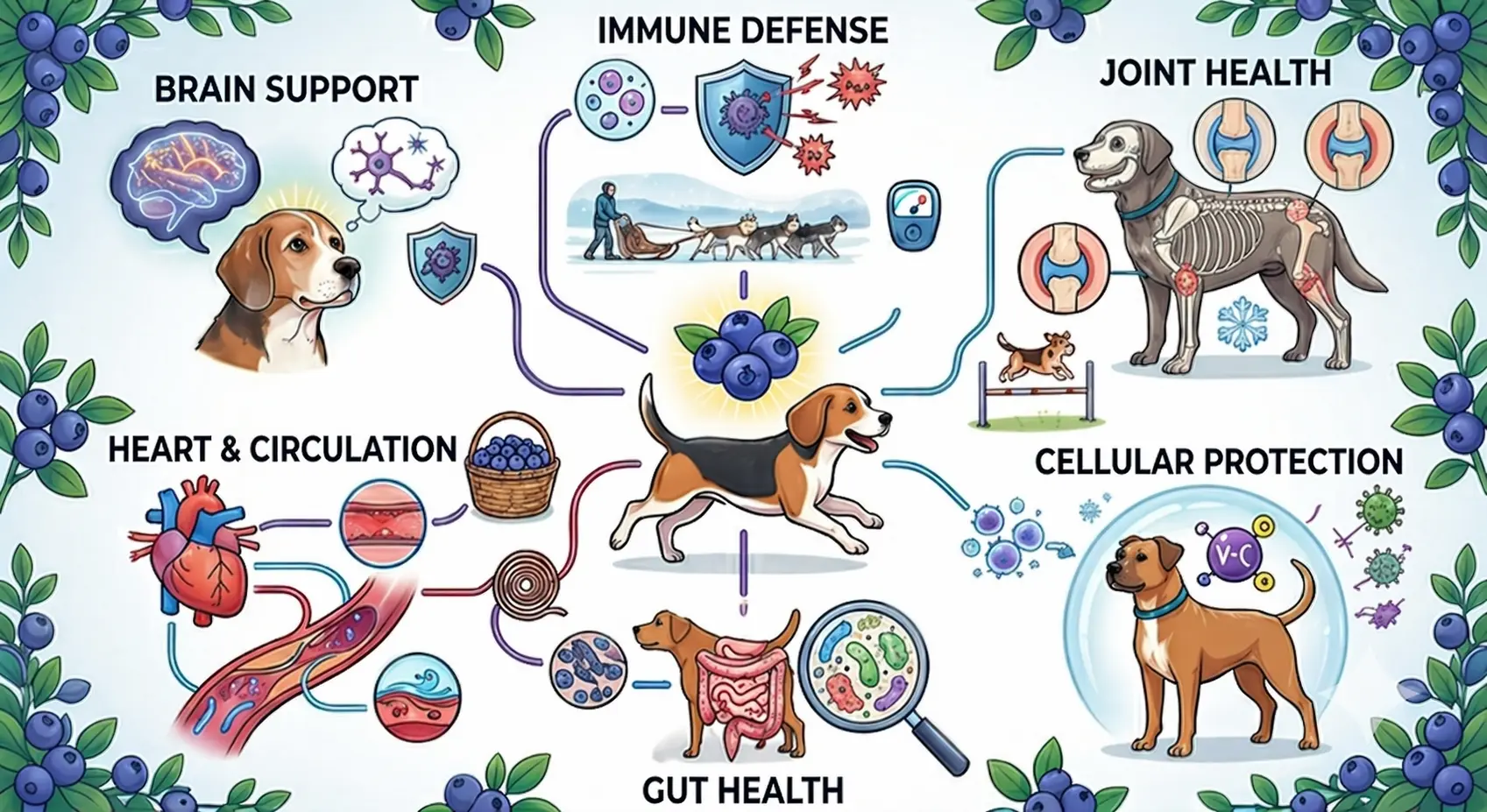 Health benefits of blueberries for dogs
